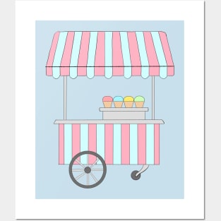 Ice cream van Posters and Art